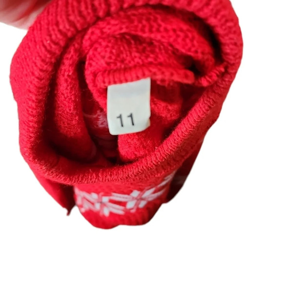 Vintage American Pride Red & White Mock Turtleneck Sweater USA Made Size Large - Picture 12 of 16